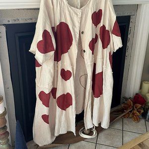 Magnolia Pearl Heart Applique Kimi Coat